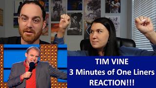 Celebrity Americans React TIM VINE - 3 Minutes of One Liners REACTION Net Worth