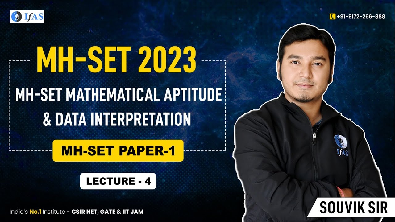Mathematical Aptitude for MH - SET 2023 | IFAS