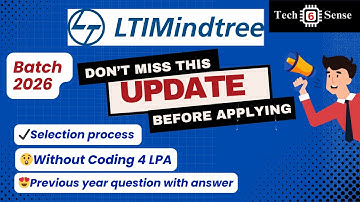 LTIMindtree Hiring Process 2025 - 2026 | Updated exam pattern | On-Campus placement | Syllabus 