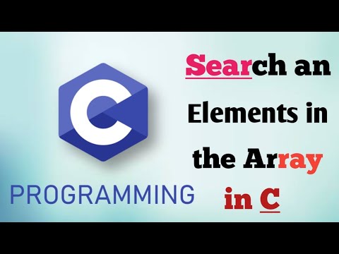 C Program to Search an Element in an Array | Coder Infinity