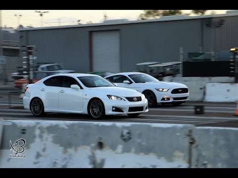 Lexus ISF vs. Mustang 5.0