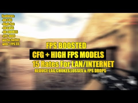 COUNTER STRIKE 1.6 - 1000 FPS CONFING + HIGH FPS MODELS | How to get 1000 FPS | NO LAG,LOSS,CHOKES