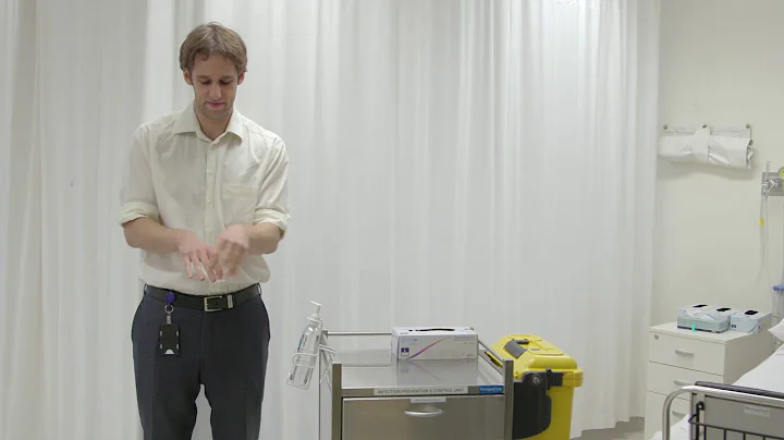 Performing hand hygiene with alcohol-based hand rub (PPE video 1/6)