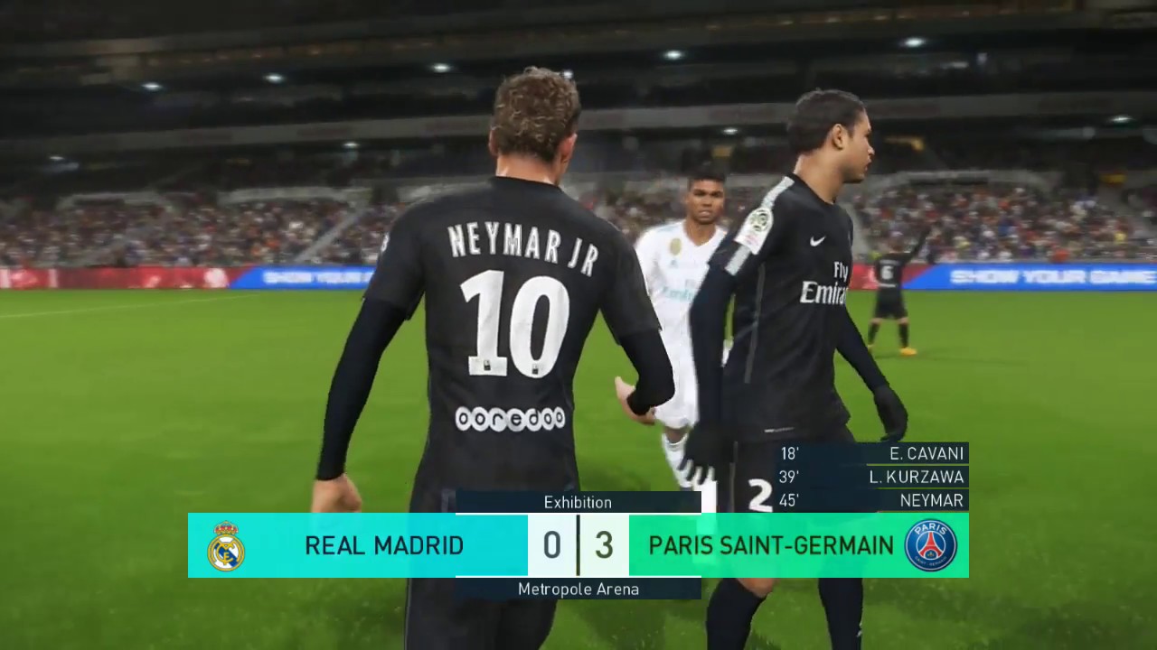 real madrid vs paris 2018