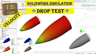 Solidworks Simulation | How to make DROP TEST in Solidworks | use of Velocity