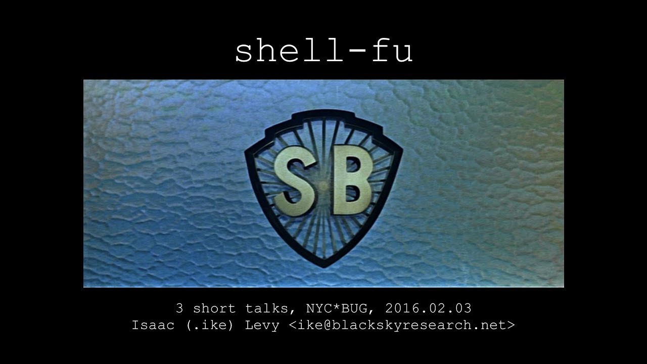 Shell Fu Shell FU by Isaac (.ike) Levy - YouTube