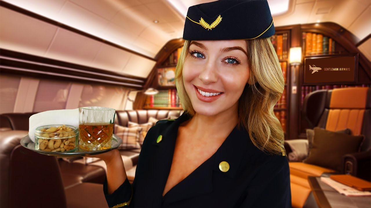 ASMR GENTLEMEN AIRWAYS ✈️ Private Flight Attendant Roleplay