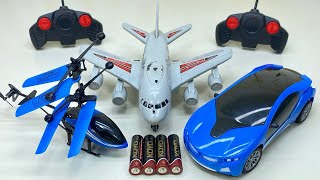 Best Flying RemoteControl RC Helicopter & 3D Light RC Car with a380 Model Airbus Unboxing,Testing 😍