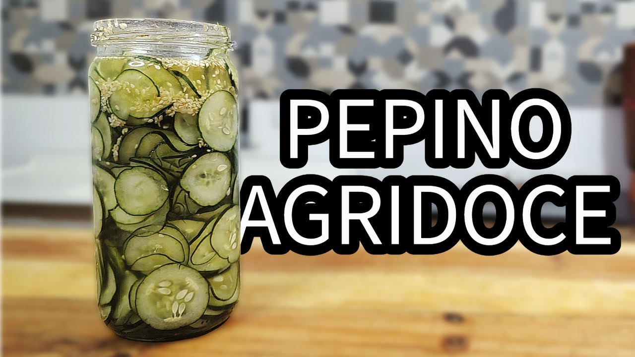 Um PEPINO AGRIDOCE tão bom que você nunca mais vai deixar faltar na geladeira!