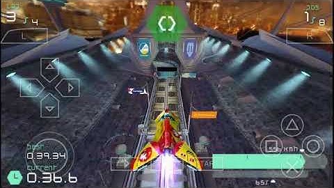 Wipeout Pulse [PPSSPP] Gameplay:#6.5 Grid 6 Tournament - Flash Class - Piranha Team