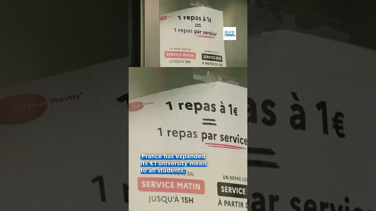 Long queues as France’s €1 student meals draw crowds