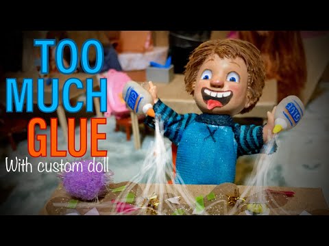 “TOO MUCH GLUE” read aloud with custom dolls + behind the scenes