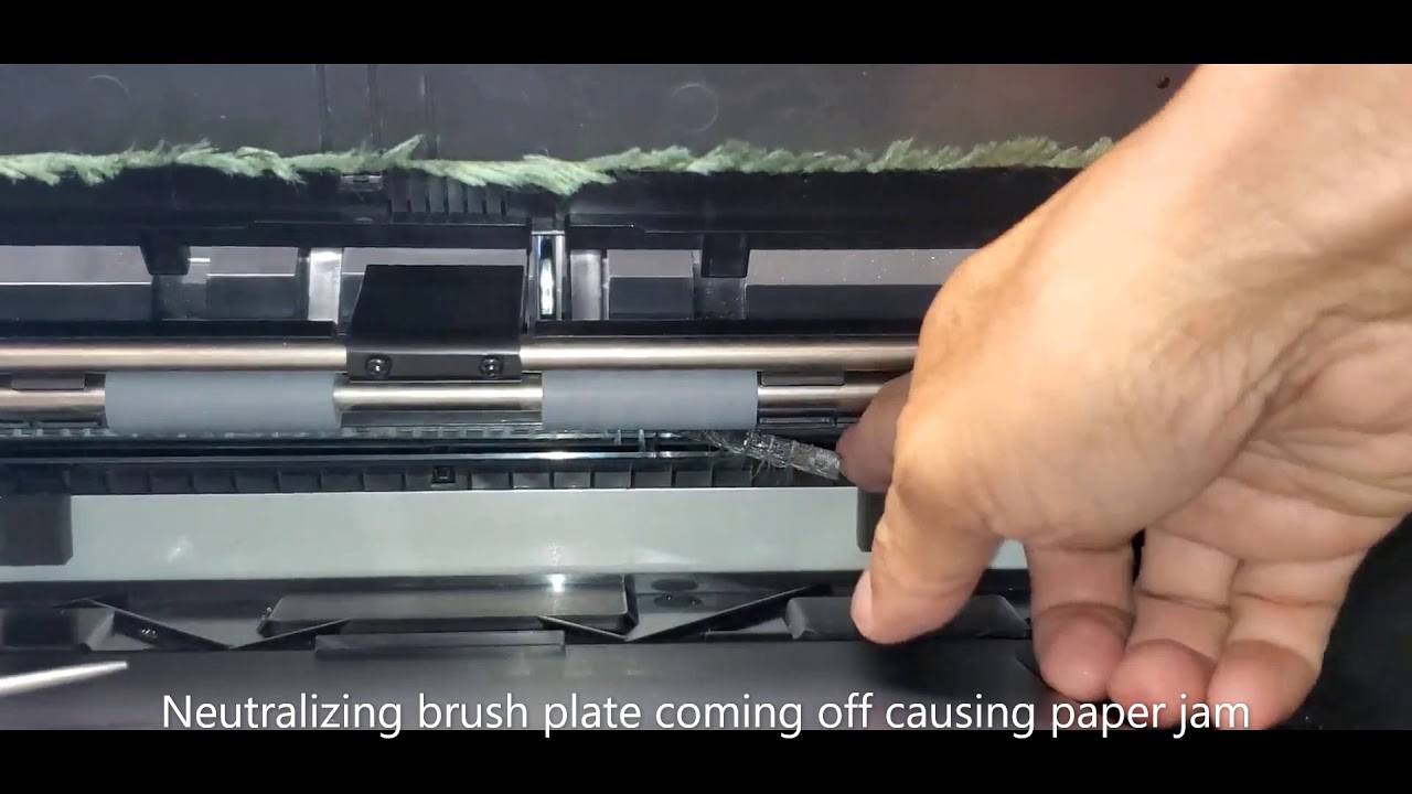 HP LaserJet Enterprise Flow MFP M830 jam error 31.13.02 - YouTube