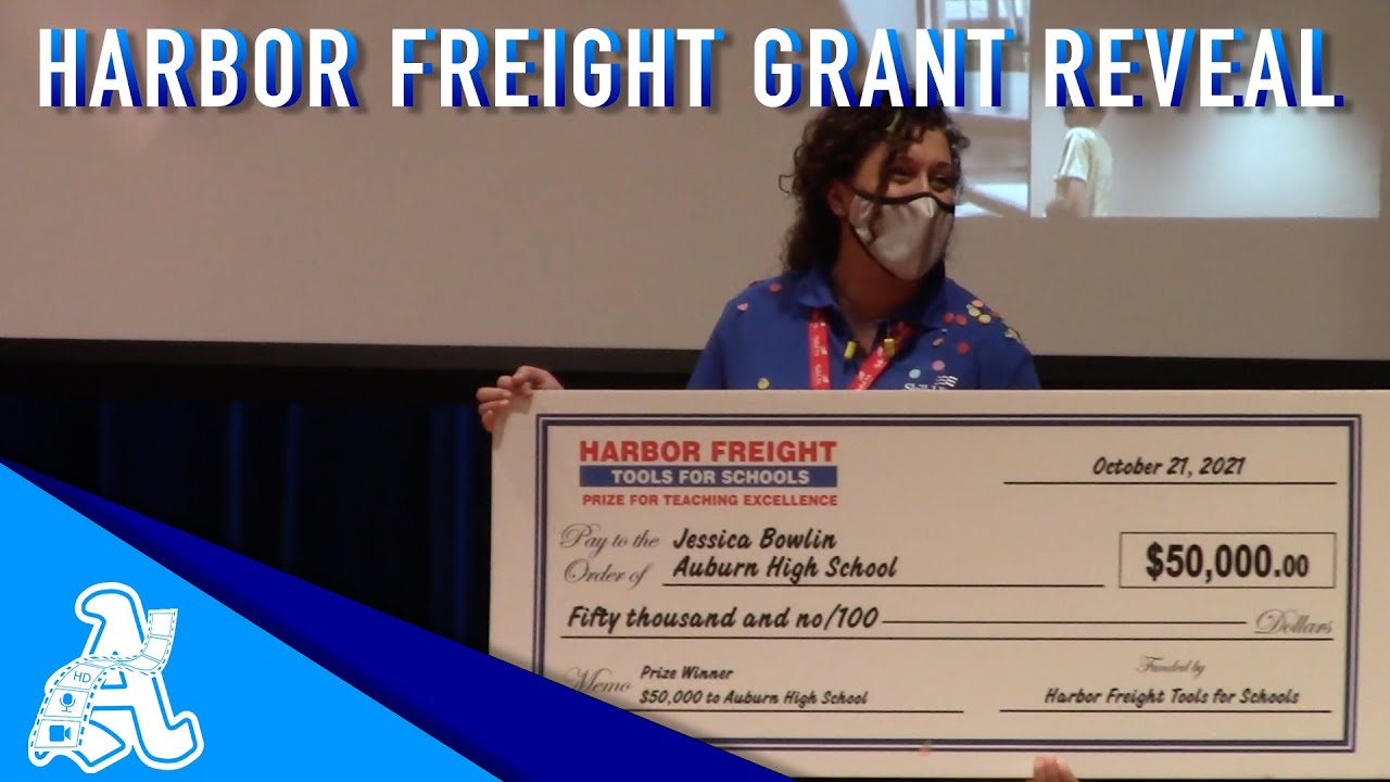 Auburn High's Mrs. Bowlin Receives Harbor Freight "Tools for Schools