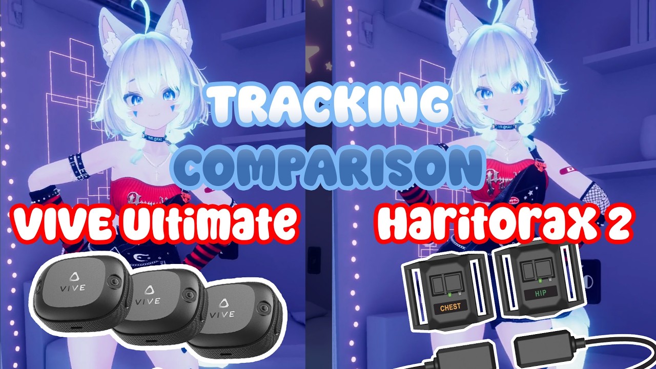 HaritoraX 2足トラッキング拡張セットを使った足首関節動作のデモ動画