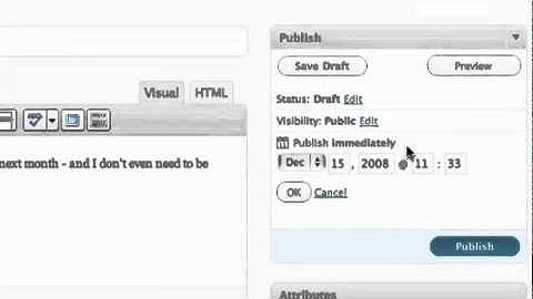 Publishing your post at a later date on wordpress (future-publishing post).mp4
