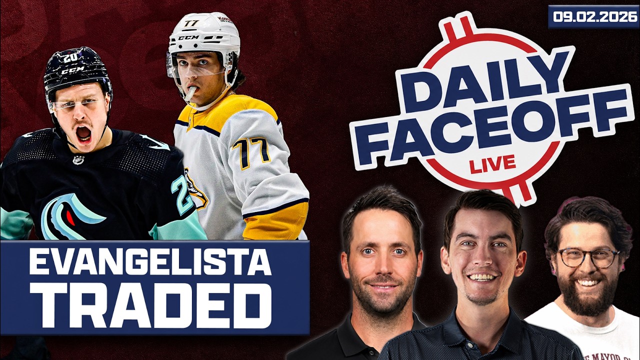 Luke Evangelista TRADED + Tolvanen Signs in New York - w/ Jesse Montano | Daily Faceoff Live