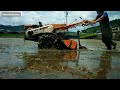 水苗代⇒耕運機で代掻き⇒田植えまで～②お米の自給自足～Old-fashioned rice planting.