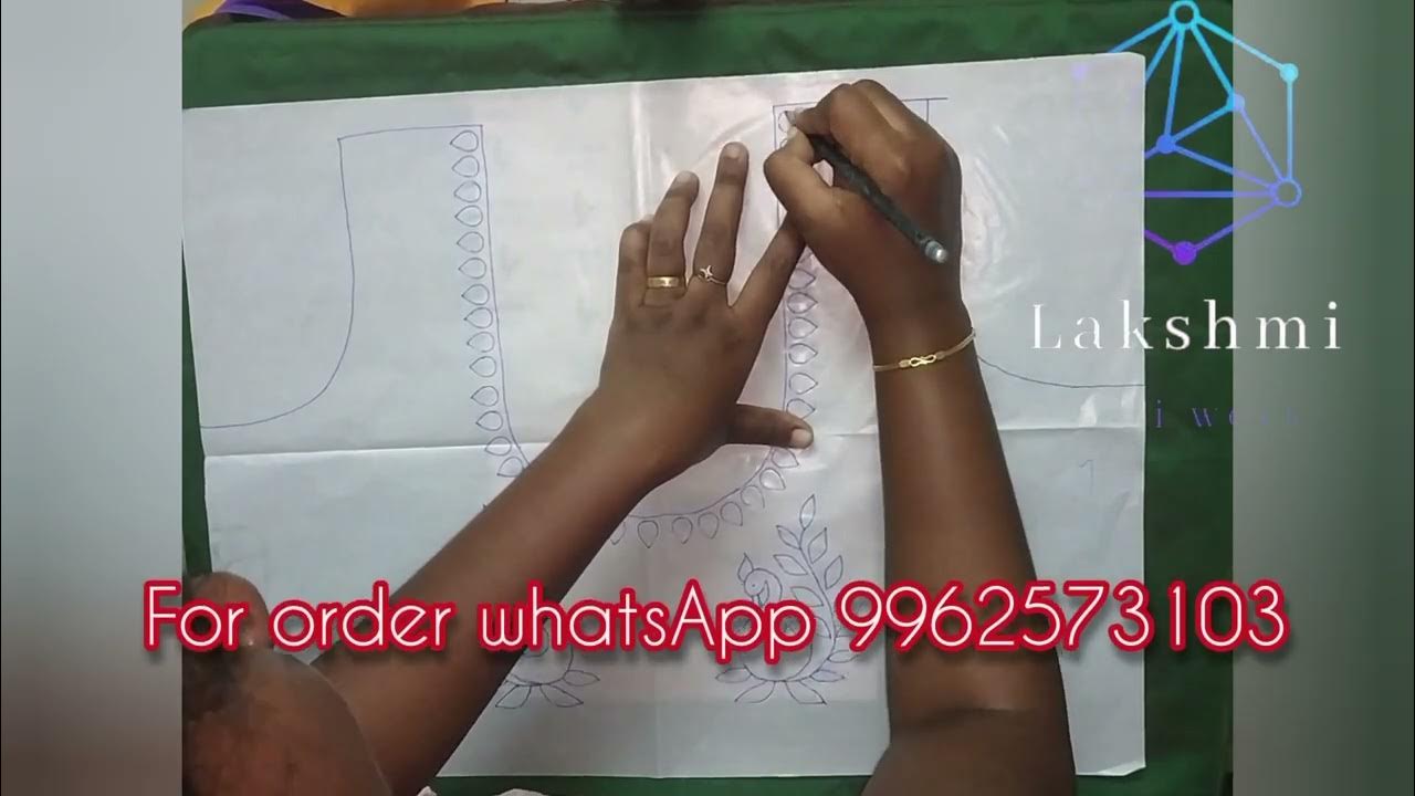 Tracing paper to blouse design How to trace design from tracing paper