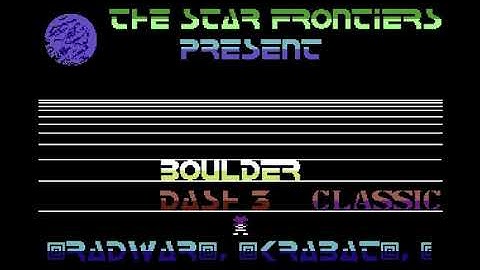 The Star Frontiers (SF) Intro 4 ! Commodore 64 (C64)
