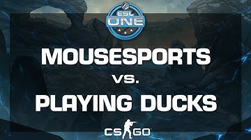 CS:GO - mousesports vs. Playing Ducks [Dust 2] - ESL One 2015 Katowice - EU Qualifiers