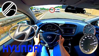 Hyundai i20 1.4 GB 100 PS Top Speed Drive On German Autobahn With No Speed Limit POV