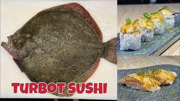 CUTTING TURBOT FISH FOR SUSHI NIGIRI & MAKI FULL VIDEO