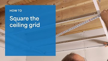 How To Square The Ceiling Tile Grid
