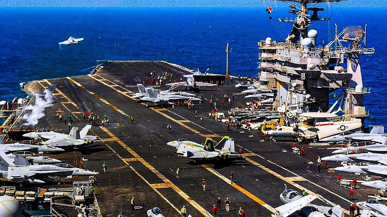 Life On The BIGGEST Aircraft Carrier In The WORLD YouTube
