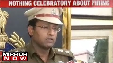 Police briefs media on the Celebratory Firing case