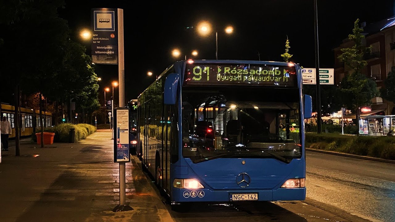 [AUDIO] Mercedes-Benz O530 Citaro I | VOITH | BKV Budapest NGC-142 na lince 91 | LOUD VOITH KICKDOWN