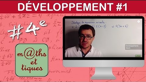 Développer une expression (Niv.1) - Quatrième