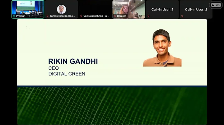 Consultative Workshop on Harnessing AI for Agricultural Transformation   Session 2 Webinar: