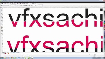 How to create double color font CorelDraw