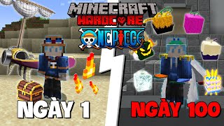 TINNT ĂN HẾT TẤT CẢ TRÁI ÁC QUỶ SINH TỒN 100 NGÀY TRONG MINECRAFT ONE PIECE SIÊU KHÓ !!