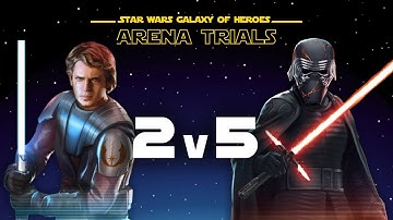 2v5 GAS + Echo vs SLKR with Ultimate | SWGOH