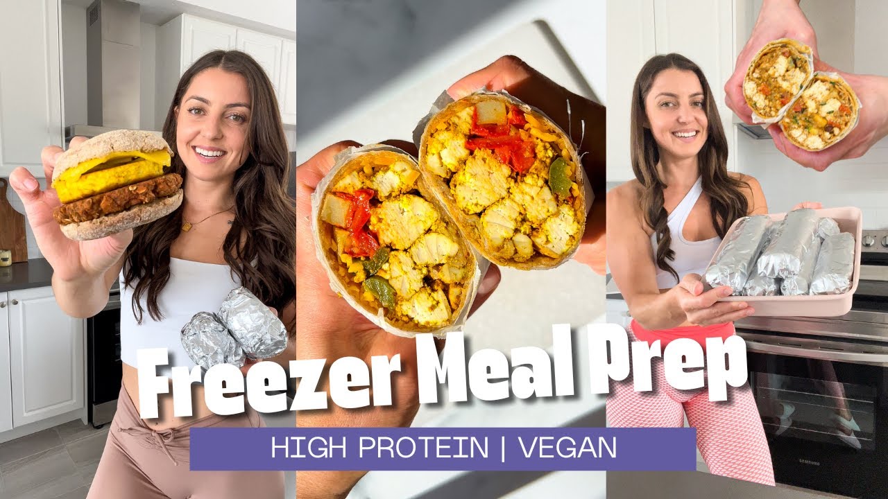 High Protein VEGAN Meal Prep 🌱 💪 | Freezer Friendly - YouTube