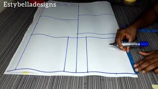 How to draft a basic bodice block (Full scale)