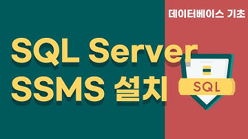 SQL Server SSMS 설치 : 데이터베이스 기초
