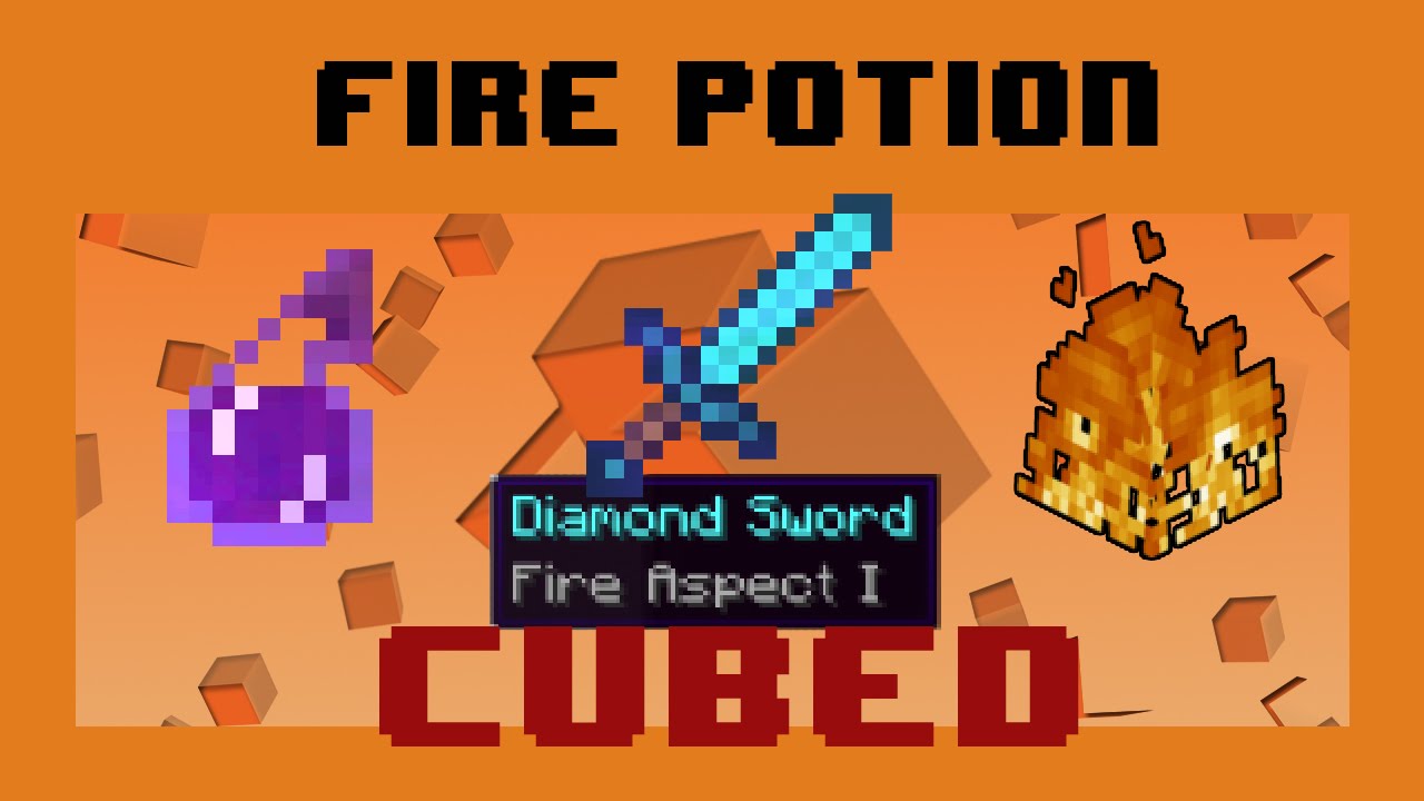 Fire Potions Use Fire Aspect Swords to Burn Foes! YouTube