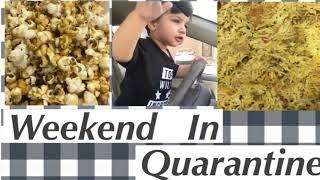 Curfew days | weekend in Quarantine | crispy french fries 🍟 | caramel popcorn 🍿 lockdown in Dammam