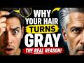 Why Your Hair Turns Gray It’s NOT Just Age!#GrayHair #HumanBodyFacts #ScienceFacts #NexFact