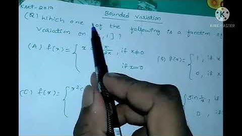 Bounded variation function tricks/Real analysis/CSIR NET, Kset 2017 Mathematical sciences