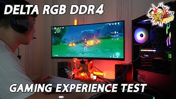 Teamgroup Delta RGB DDR4 Memory Game Experience Test w/ MS Office 2021 by Keysfan Vertux Headset