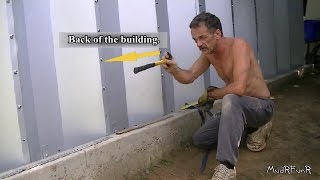 Steel Building Assembly 6/15 - Two Feet and Cement Bolts