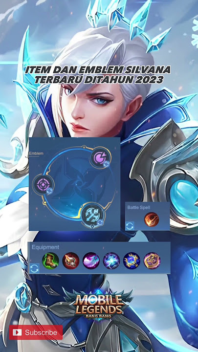 Recomendasi item dan emblem silvana terbaru ditahun 2023 #shorts #mobilelegends #mlbb