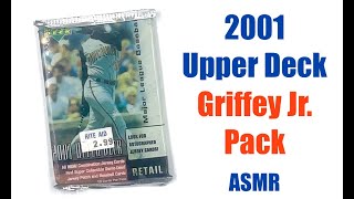 2001 Upper Deck Baseball Pack with Ken Griffey Jr on the Front ASMR Opening