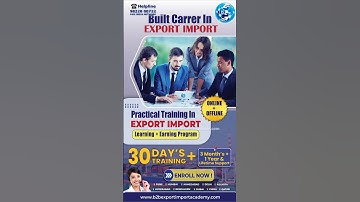 100% Practical Online➕️Offline Training➕ Trading Program➕ Job Assist. Live Successful Shipment Done.