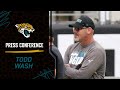 Defensive Coordinator Todd Wash Meets with the Media During Week 2 of the NFL Season