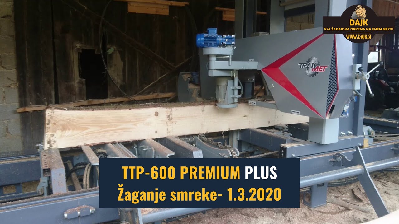 TTP-600 Premium - žaganje smreke